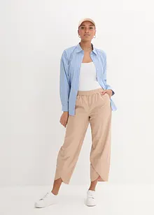 Pantalon 3/4 en léger lin mélangé, bonprix