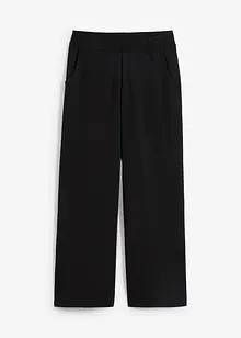 Pantalon ample en Punto di Roma avec taille confortable, bonprix