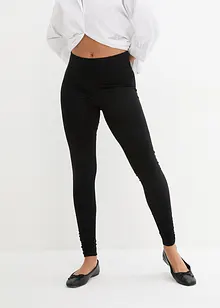 Baumwoll-Leggings mit breitem Bequembund und Raffungsdetail, bonprix