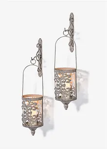 Wandkerzenhalter mit Patina-Effekt (4-tlg.Set), bpc living bonprix collection