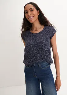 Blouse en jersey imprimé, manches courtes, bonprix