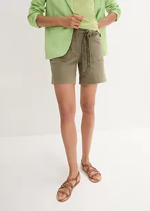 Twill-Shorts mit Bindegürtel, bpc bonprix collection