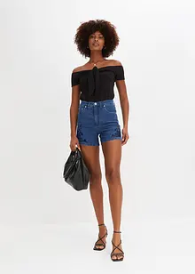 High-Waist-Shorts mit Stickerei, BODYFLIRT boutique