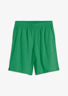 Short en lin mélangé avec taille élastiquée, bonprix