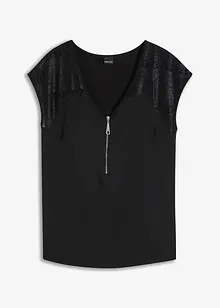 Shirt mit Spitzeneinsatz, bonprix