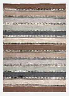 Kelim-Teppich mit Streifen in sanften Naturtönen, bonprix