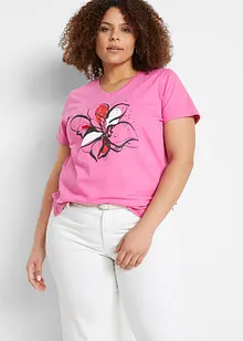 T-shirt à imprimé floral, bonprix