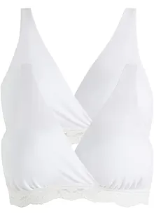 Lot de 2 soutiens-gorge d'allaitement sans armatures avec coton, bonprix