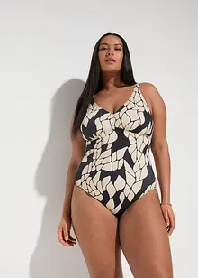 Maillot 1 pièce sculptant, maintien léger, bonprix