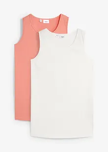 Lot de 2 longs débardeurs, bonprix