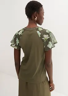 Shirt mit Chiffonärmeln, bonprix