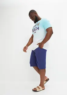 Musselin-Bermuda, Regular Fit, RAINBOW