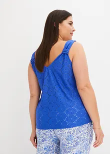 Top à broderies anglaises, bonprix