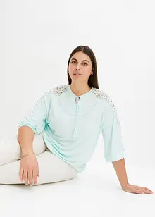 Oversize-Shirt mit Häkelspitze, BODYFLIRT