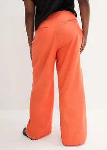 Pantalon palazzo en lin mélangé, coupe très large, bonprix