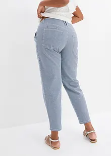 Barrel-Jeans gestreift, bonprix