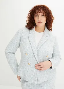 Blazer en tweed avec polyester recyclé, BODYFLIRT