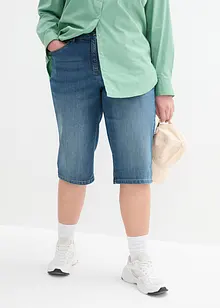 Bermuda en jean stretch à taille confortable, bonprix