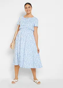 Midikleid aus elastischem Bio-Baumwoll-Mix, bonprix