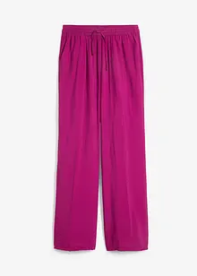 Pantalon ample à taille élastiquée en viscose mélangée, bonprix