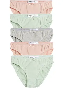 Lot de 5 slips coton, bonprix