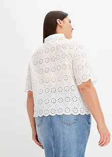 Lochstickerei-Bluse, bonprix