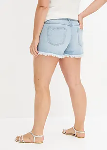 Jeans-Shorts mit Strass-Fransen, BODYFLIRT