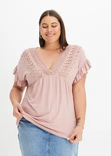 T-shirt à dentelle, bonprix