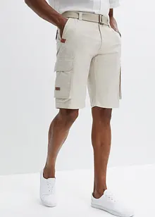 Bermuda cargo avec ceinture, Regular, bonprix