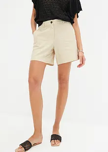 Gerade geschnittene Shorts mit Leinen, bpc bonprix collection