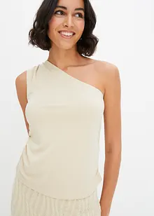 One-Shoulder-Top aus fließender Viskose, bonprix