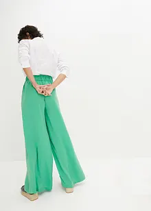 Leichte, fließende Palazzo-Hose mit High-Waist-Bequembund, lang, bonprix