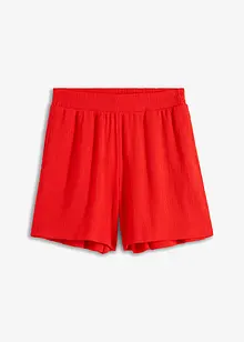 Shorts mit hohem Bund aus Strukturjersey, bonprix