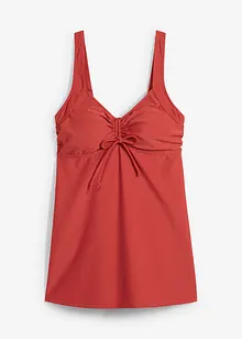 Long Tankini Oberteil mit Prothesentasche aus recyceltem Polyamid, bonprix