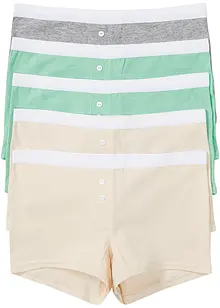 Damen Boxer mit Bio-Baumwolle (5er Pack), bonprix