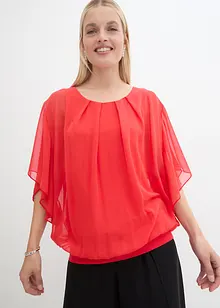 Chiffon- Tunika mit Untertop, bonprix