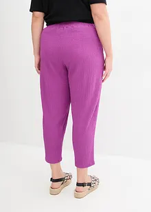 Weite Jersey-Hose aus Crepe, knöchelfrei, bonprix