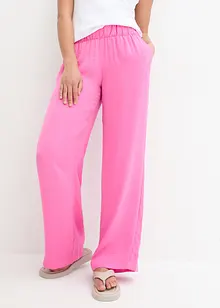 Pantalon avec effet texturé et taille confortable, bonprix