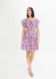 Robe tissée avec imprimé, bonprix