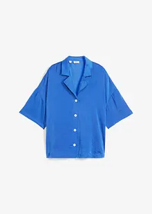 Hüftumspielende Bluse mit Crash-Effekt in oversized Passform, bonprix