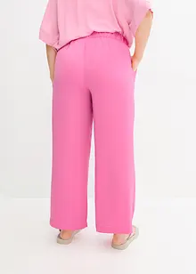 Pantalon avec effet texturé et taille confortable, bonprix