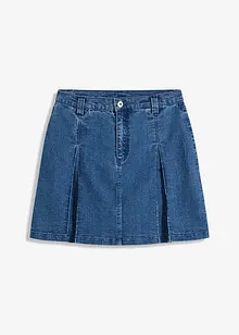 Mini-Jeansrock mit Falten, bonprix