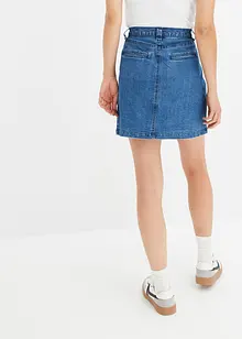 Mini-Jeansrock mit Falten, bonprix