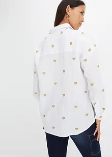 Blouse en mousselin à broderie, bonprix