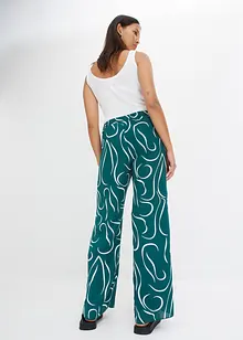 Pantalon fluide à imprimé, bonprix