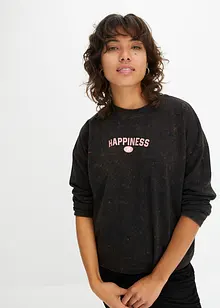 Bedrucktes Sweatshirt im Used Look, bonprix