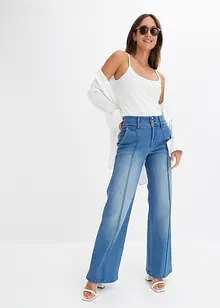 Wide-Leg-Jeans Mid Waist, bonprix