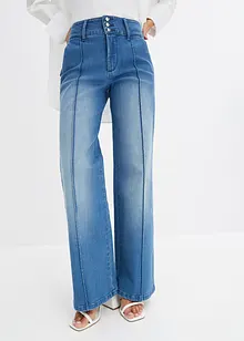 Wide-Leg-Jeans Mid Waist, bonprix