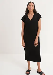 Midi-Kleid aus Rippjersey, bonprix