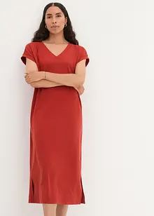 Midi-Kleid aus Rippjersey, bonprix